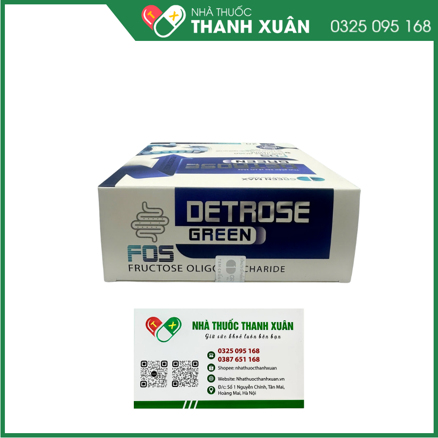 DETROSE Green Điều hòa nhu động, tăng cường chức năng đại tràng